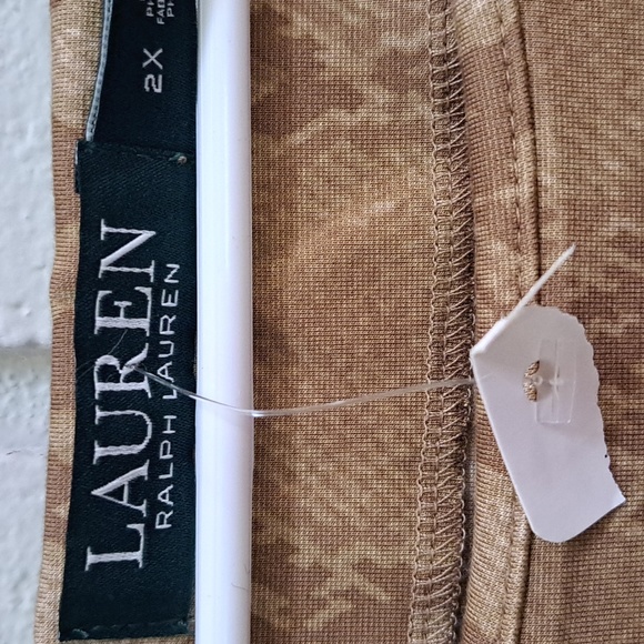 Lauren Ralph Lauren Snakeskin Print Short Sleeve Midi Dress. Size 2X  NWT - Picture 6 of 8